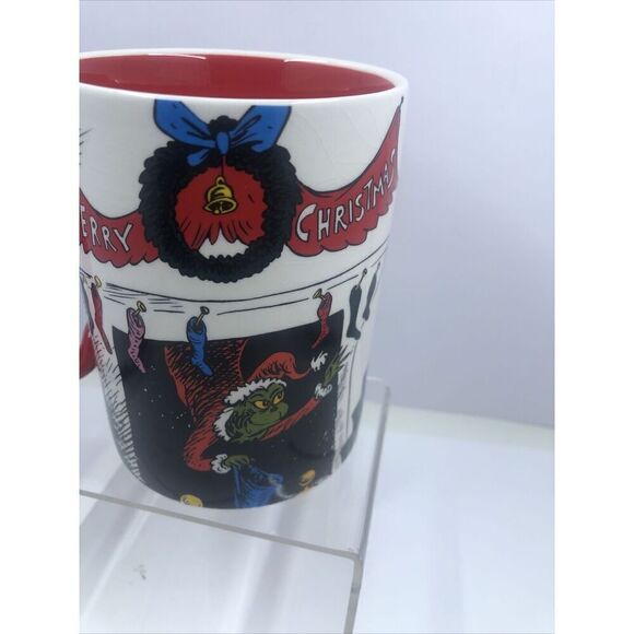 Department 56 Dr. Seuss The GRINCH Stealing Christmas 16oz MUG 2015. Read - Picture 1 of 16